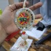 2 PC PER PACK - SHUBH LABH - MIRROR WORK HANGINGS