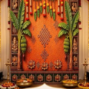 (5 FEET * 8 FEET) - ARCH PILLARS BANANA PANDIRI TREES