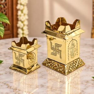 BRASS TULASI POT - FOR REAL PLANT VASE