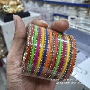 BANGLES METAL - 24 PC PER PACK - 2 DOZEN