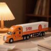 Shell Die-Cast Remote Control Semi Truck 1:64 Scale – Alloy Tractor Trailer Container Lorry with Detachable Cargo Box & Wireless Controller