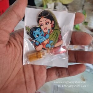 KRISHNA WITH MOM KGF PASUPU HALDI KUMKUM RETURN GIFT 20PC PER BOX (Copy)