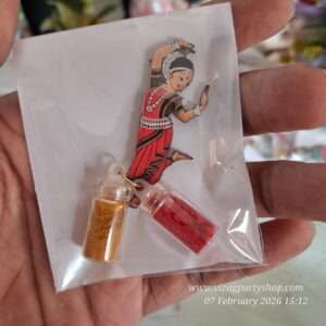 DANCE RED SAREE KGF PASUPU HALDI KUMKUM RETURN GIFT 20PC PER BOX ARANGETRAM BHARATANATYAM