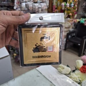 SHINY LAMINATED SIGN BOARD NAME PLATE ---- washroom