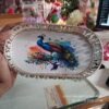 PICHWAI TRAY 8 INCH OVAL GSI IMITATION GERMAN SILVER -  TRADITIONAL RETURN GIFTS