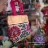 (5PC PER PACK) HANDLE POTLI EMBROIDORY PEACOCK WITH CBI ZIP  (POTLI 6P PEACOCK 820) POTLI 5P PEA 1140  TRADITIONAL RETURN GIFTs bags
