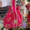 PULL POTLI BUTWA DESIGN (HAND HELD 6PC PER PACK) TRADITIONAL RETURN GIFTs bags
