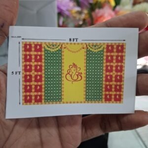 BACKDROP PRINTED GANESH BLOC 752 8 FEET * 5 FEET