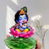 DIYA STAND KRISHNA PLAYING FLUTE CUTE (TL KRISH 136)  - WOOD MDF KGF PROPS