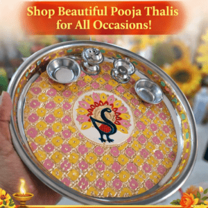 POOJA THALI MEENA WORK