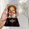 DIYA STAND GAJALAKSHMI (TL GAJA LAK 127)  - WOOD MDF KGF PROPS