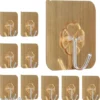 Wall Hooks Gold Sticker Adhesive - 3pcs Pack