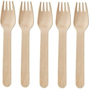 Forks Wooden 100 pcs - Party Pack