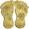 Gold Devudu Padalu Laxmi Devi Feet PADUKA  -  POSHAK PROPS