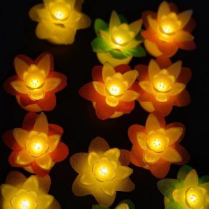 T LED Candle Floral Lights - 12pcs (Assorted)