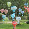 Parachute Hanging Paper Lantern - Assorted 12 INCH APPROX
