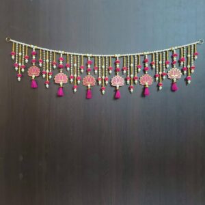 Toran Lotus Latkan Pearl - Door Hangings - PEARL HANGING