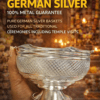 100% PURE GERMAN SILVER BKTS CUP WITH BASE 100PERCENT CUPS IDEAL BOWL