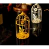 CAGE 4INCH SIZE ASSORTED DEISGN GOLD COLOUR