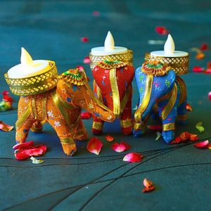 T Lights Elephant Stand Holder - (SET OF 6pcs)