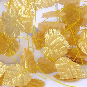 Money Plant Leaves Gold (SET OF 12) - Creepers (total 36feet)