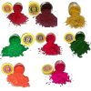 Pooja Kumkum Color Set 12pcs - Natural Powder - POOJA ESSENTIALS VARALAKSHMI VARALAXMI OR ANY POOJA VRATAM