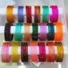 RAINDROP GLASS BANGLES ASSORTED COLOUR (1 dozen)