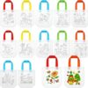 NON WOVEN CARRY CLOTH BAGS - DRAW - DIY PAINTING BAGS 24PC PACK (9INCH * 12INCH *2INCH) --  KIDS STATIONERY STATIONARY