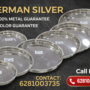 100 %PURE GERMAN SILVER PLAIN PLATES PL PLAIN 100PERCENT - 3" 0030