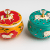 Pichwai Enamel Matka -(jar matki 592) — TRADITIONAL RETURN GIFTS