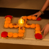 KGF Pom Pom Swastik Candle Holder 10"inch (MDF POM SWASTIK 10I 205)