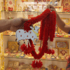 Flowerlines Pichwai Gajra Hangings 18"inch - (Set of 10pcs)  side — FLOWERLINES FLOWER LINE GARLANDS