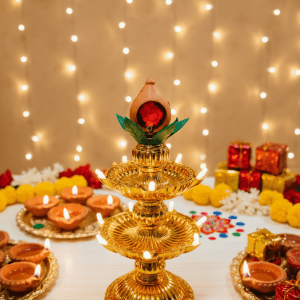Diya Deepam Kalash Gani Stand - All Sizes
