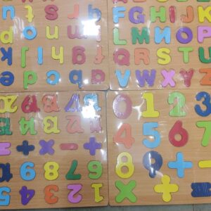 PUZZLES NOS, ALPHABETS, MATHS SIGNS WOODEN (ASSORTED MODEL) (PUZZLE NOS ALP))