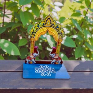 wood mdf kgf DIYA STAND ARCH WELCOME ELEPHANTS (TL ARCH ELE 136) 6inch   -- MDF KGF WOOD PROPS