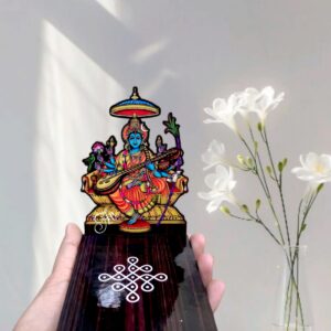 DIYA STAND SHYAMAL DEVI (TL SHYAMALA 127)  - WOOD MDF KGF PROPS