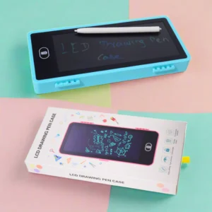 magic PENCIL BOX LCD RE-WRITABLE COMPASS BOX -- KIDS STATIONERY STATIONARY return gifts
