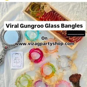 GUNGROO THICK GLASS BANGLES ASSORTED COLOUR