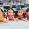 Doll Crawling Baby Girl 4" inch - Traditional Dolls