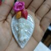 Ganesh Leaf White Pasupu Kumkum - 25pcs