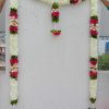 Gajamala Pink Roses Toranam (14 days making time)