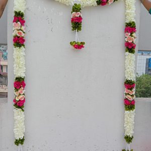 Gajamala Pink Roses Toranam (14 days making time)