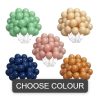Retro Balloons - 50 pcs (PASTEL) plain for decoration