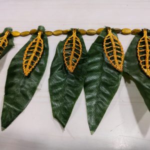 Toran Mango Gold Double Leaf - Door Hangings