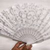 Chinese Dance Cloth Fans - 12pcs