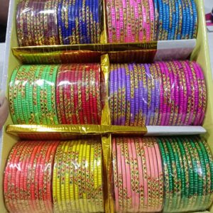 Glass Bangles Economy Assorted – (SET OF 12 dozen)
