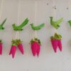 Hangings Parrots Lotus Latkans - (All Sizes)