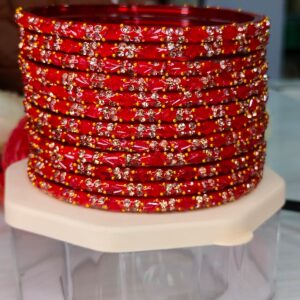 2.8 Swayamvar Glass Bangles Assorted - (SET OF 1 dozen)