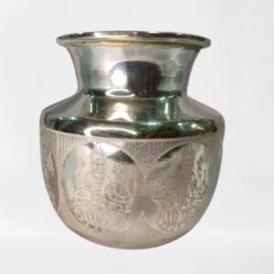Chembu Asthalakshmi Engraved 5"inch - Imitation Silver