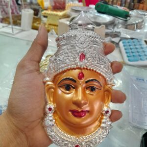 Imitation German Silver Tanjore Devi Face